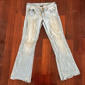 American Eagle Outfitters Light Blue Flare Jeans